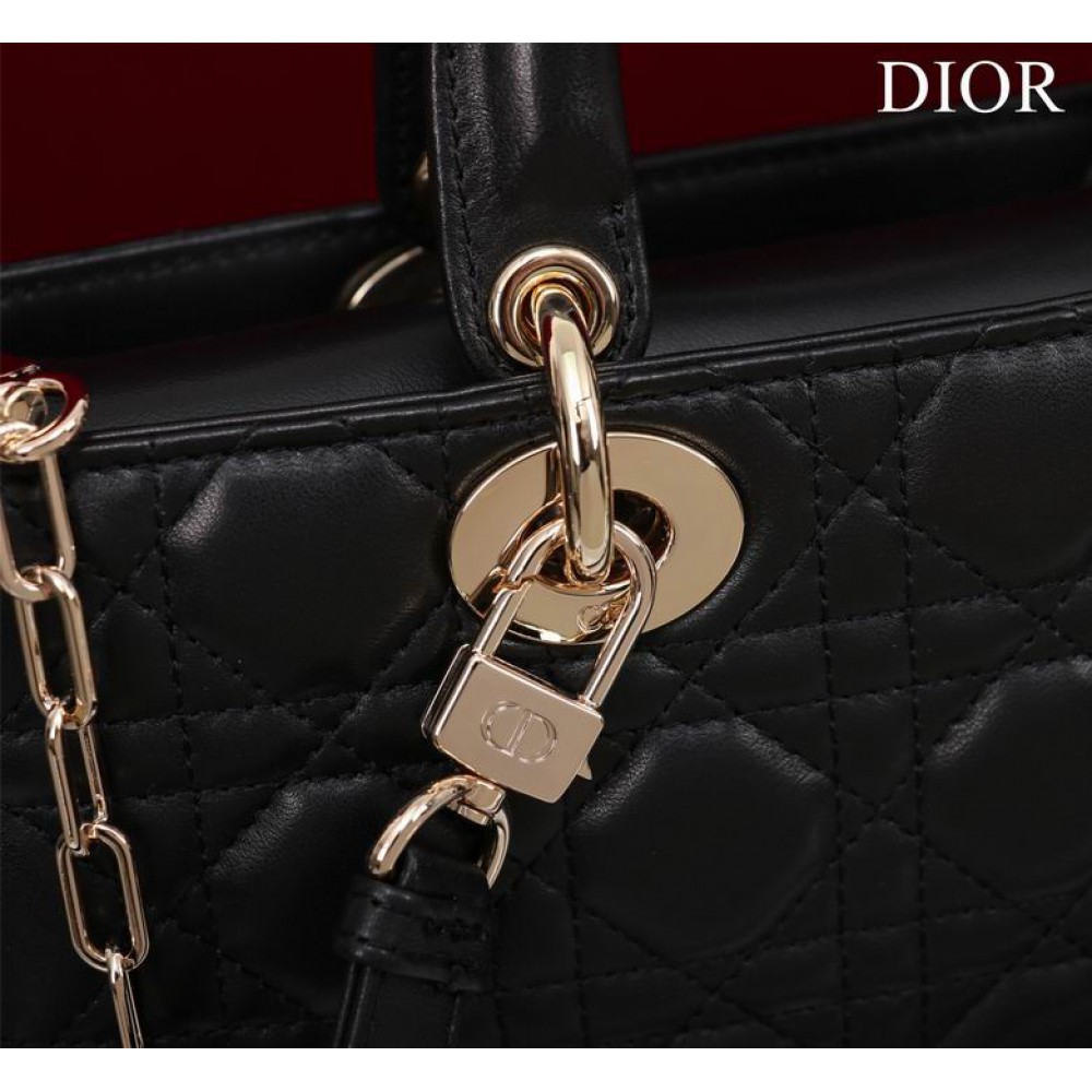 Dior Lady Medium D-Joy Bag Cannage Lambskin 26 x 13.5 x 5 cm Bags