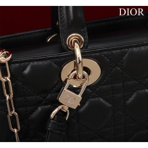 Dior Lady Medium D-Joy Bag Cannage Lambskin 26 x 13.5 x 5 cm Bags