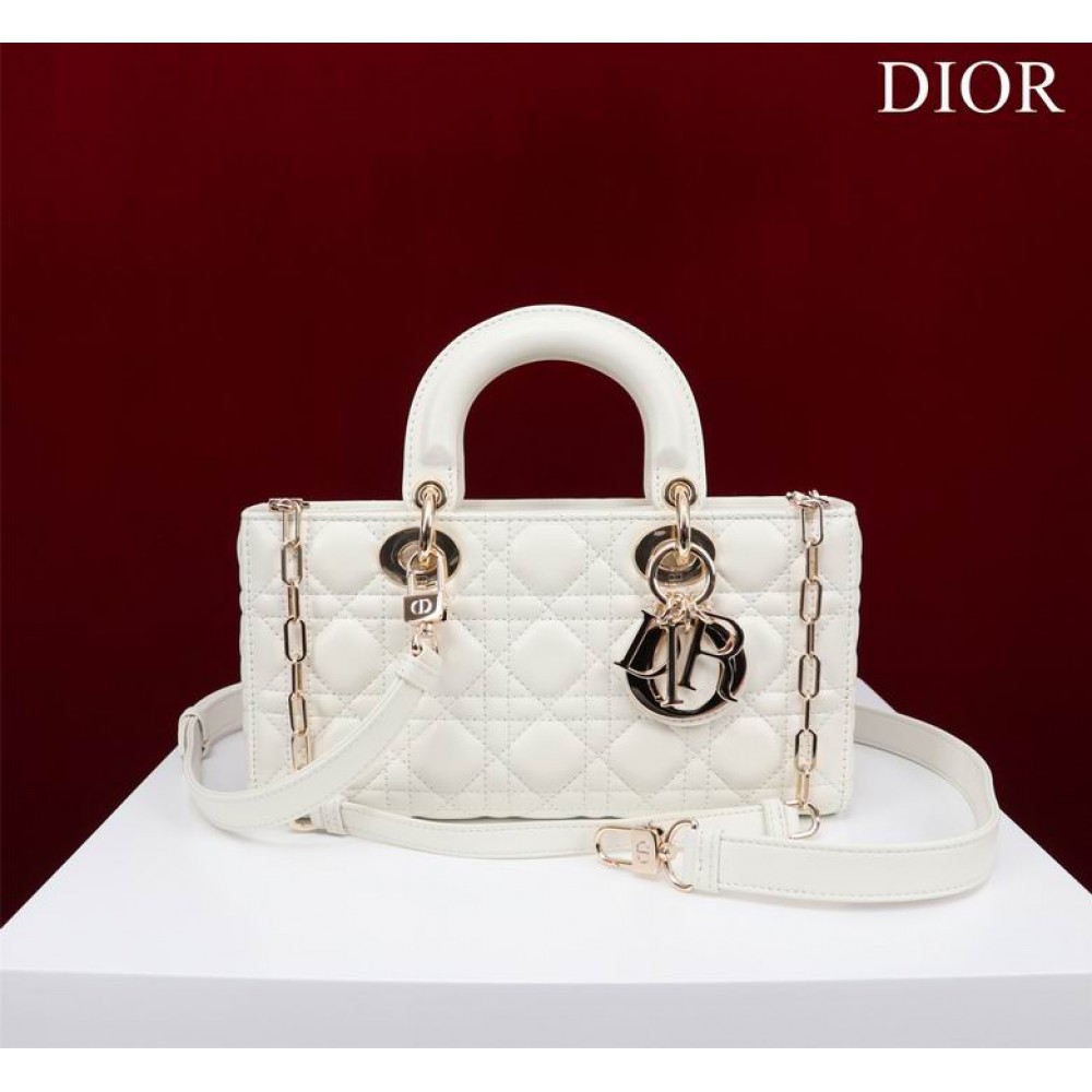 Dior Lady Medium D-Joy Bag Cannage Lambskin 26 x 13.5 x 5 cm Bags