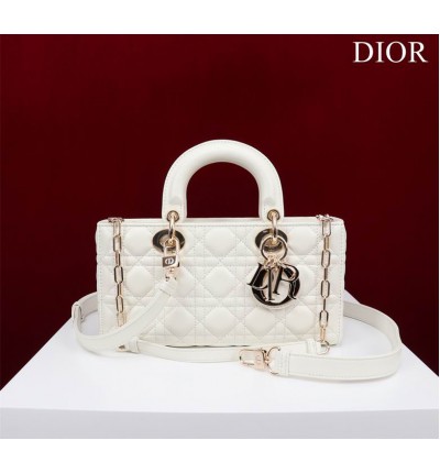 Dior Lady Medium D-Joy Bag Cannage Lambskin 26 x 13.5 x 5 cm