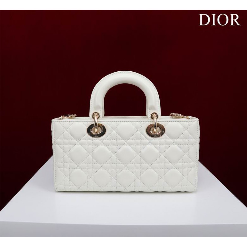Dior Lady Medium D-Joy Bag Cannage Lambskin 26 x 13.5 x 5 cm Bags