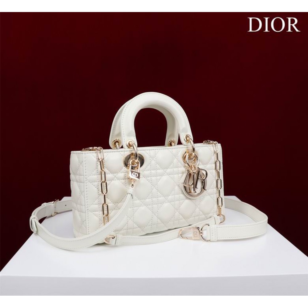 Dior Lady Medium D-Joy Bag Cannage Lambskin 26 x 13.5 x 5 cm Bags