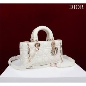 Dior Lady Medium D-Joy Bag Cannage Lambskin 26 x 13.5 x 5 cm Bags