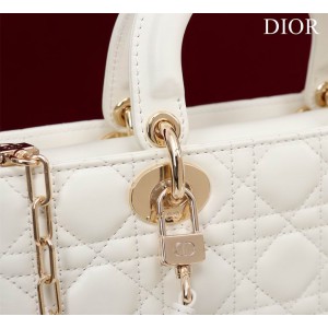 Dior Lady Medium D-Joy Bag Cannage Lambskin 26 x 13.5 x 5 cm Bags