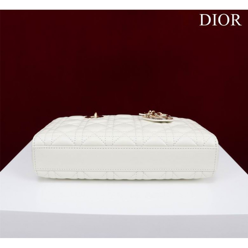 Dior Lady Medium D-Joy Bag Cannage Lambskin 26 x 13.5 x 5 cm Bags