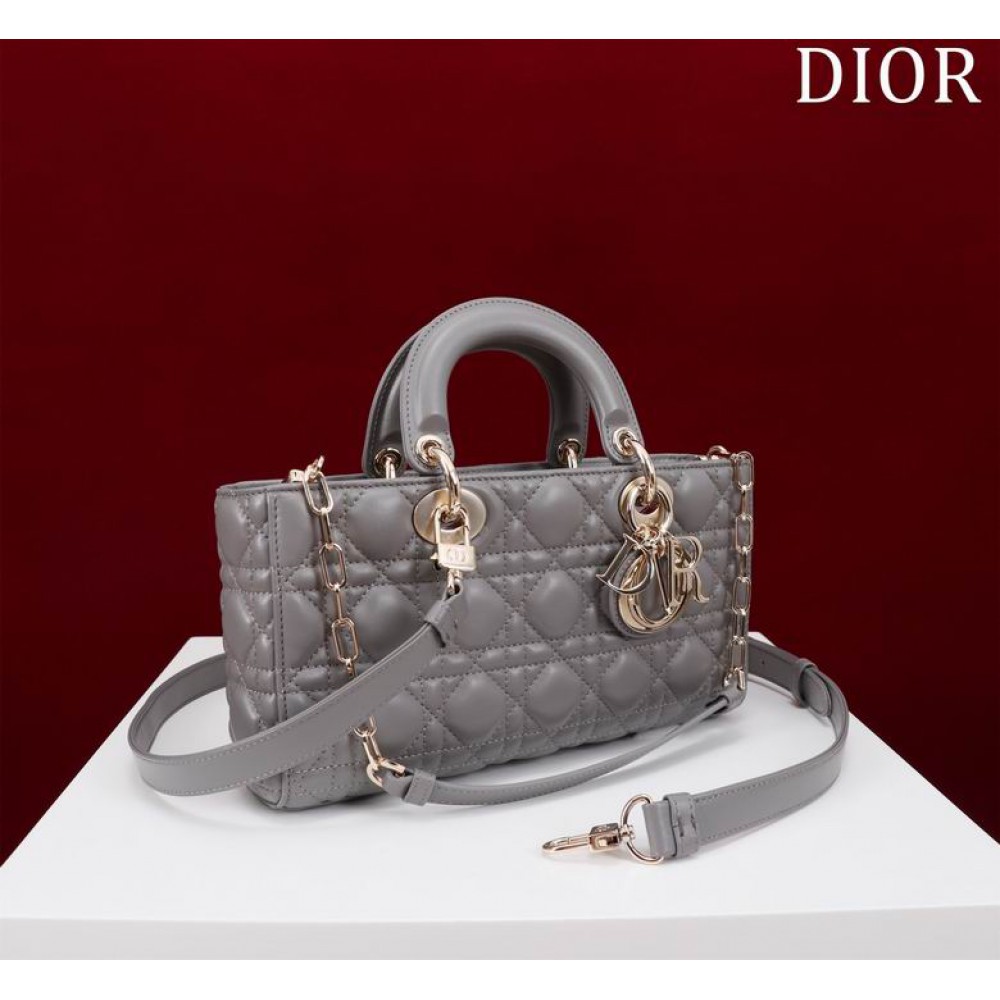 Dior Lady Medium D-Joy Bag Cannage Lambskin 26 x 13.5 x 5 cm Bags