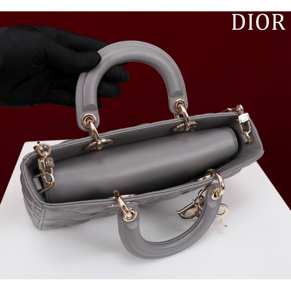 Dior Lady Medium D-Joy Bag Cannage Lambskin 26 x 13.5 x 5 cm Bags
