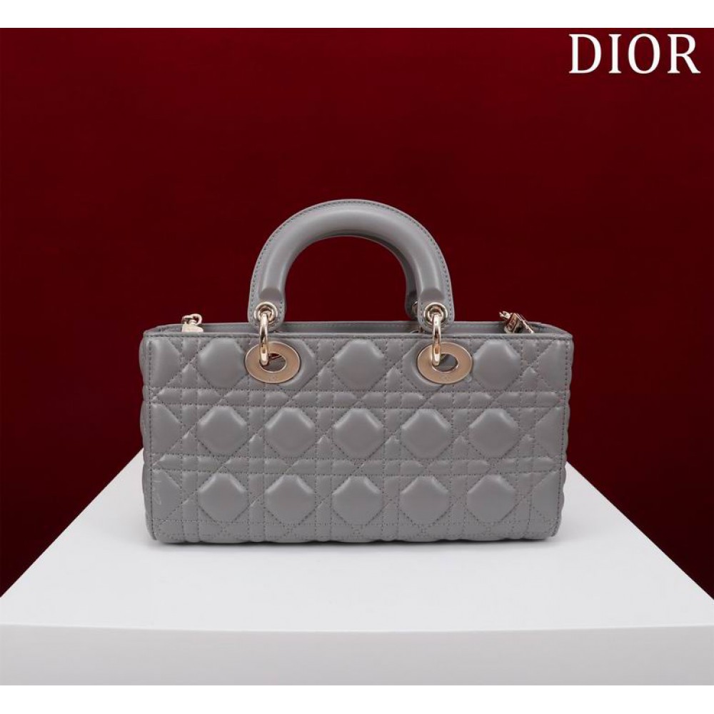 Dior Lady Medium D-Joy Bag Cannage Lambskin 26 x 13.5 x 5 cm Bags