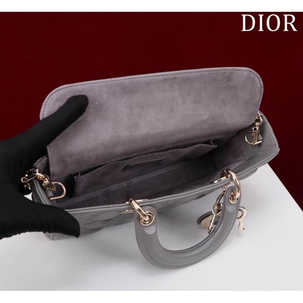 Dior Lady Medium D-Joy Bag Cannage Lambskin 26 x 13.5 x 5 cm Bags