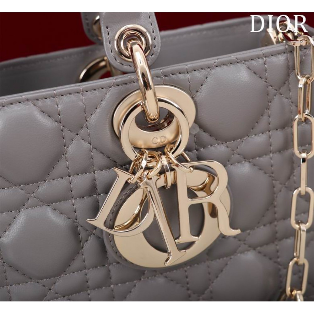 Dior Lady Medium D-Joy Bag Cannage Lambskin 26 x 13.5 x 5 cm Bags