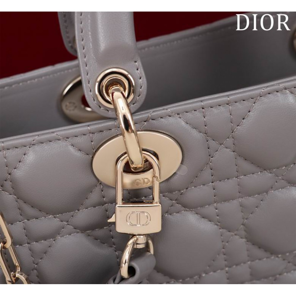 Dior Lady Medium D-Joy Bag Cannage Lambskin 26 x 13.5 x 5 cm Bags