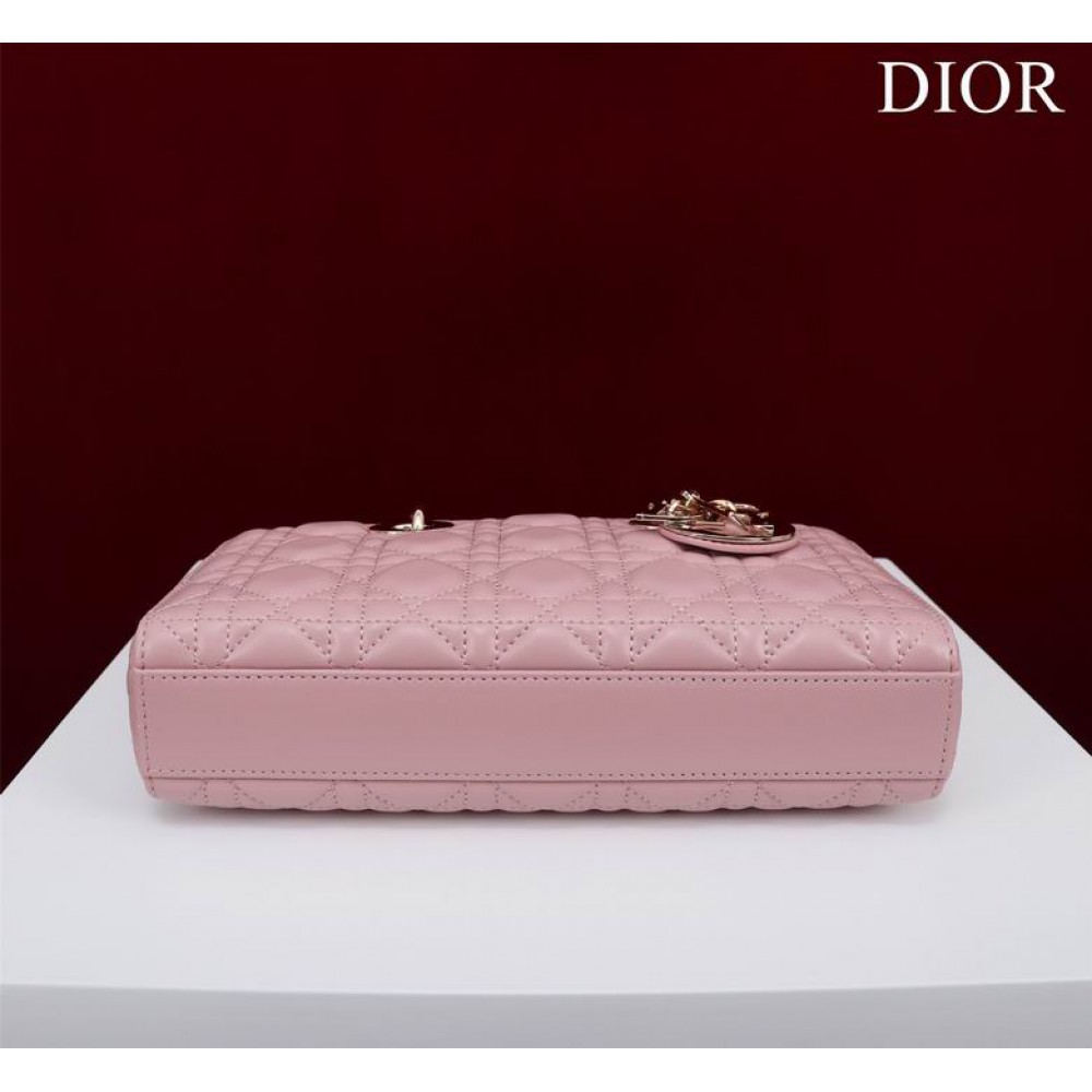 Dior Lady Medium D-Joy Bag Cannage Lambskin 26 x 13.5 x 5 cm Bags