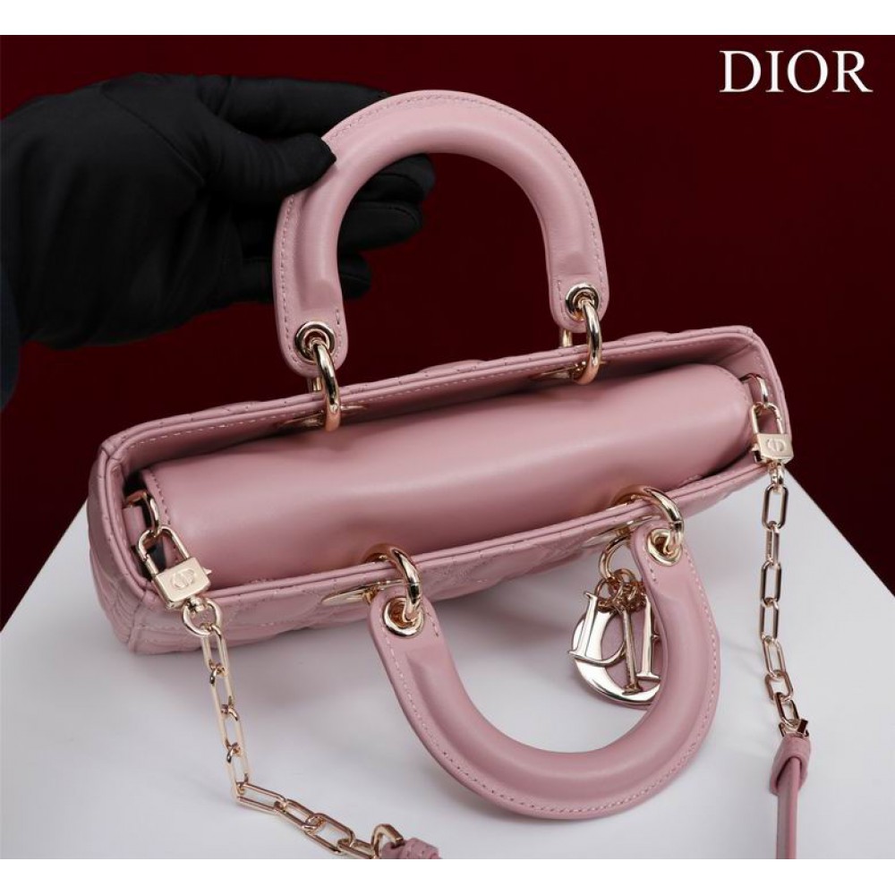 Dior Lady Medium D-Joy Bag Cannage Lambskin 26 x 13.5 x 5 cm Bags