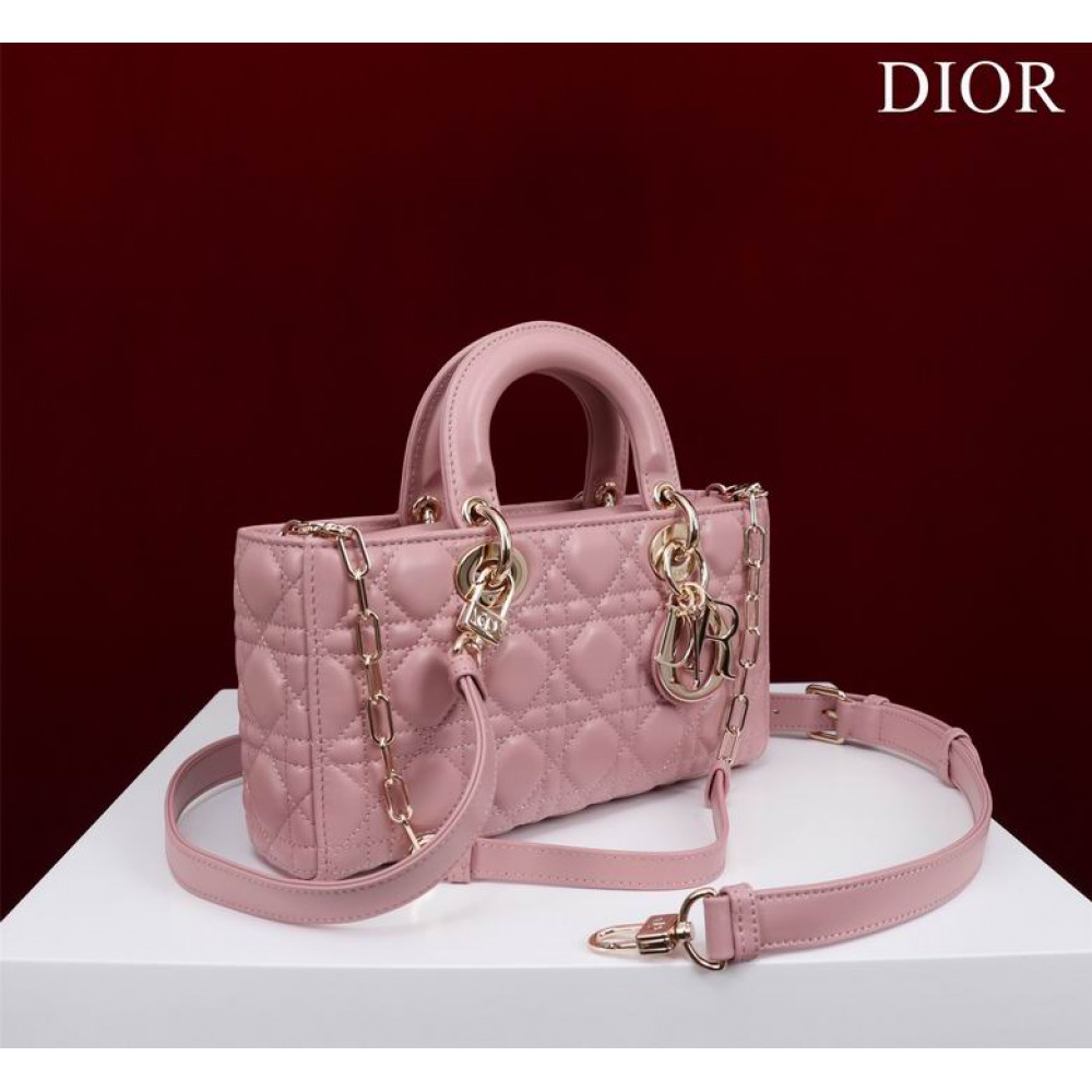 Dior Lady Medium D-Joy Bag Cannage Lambskin 26 x 13.5 x 5 cm Bags