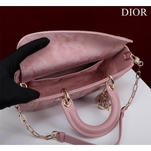 Dior Lady Medium D-Joy Bag Cannage Lambskin 26 x 13.5 x 5 cm Bags