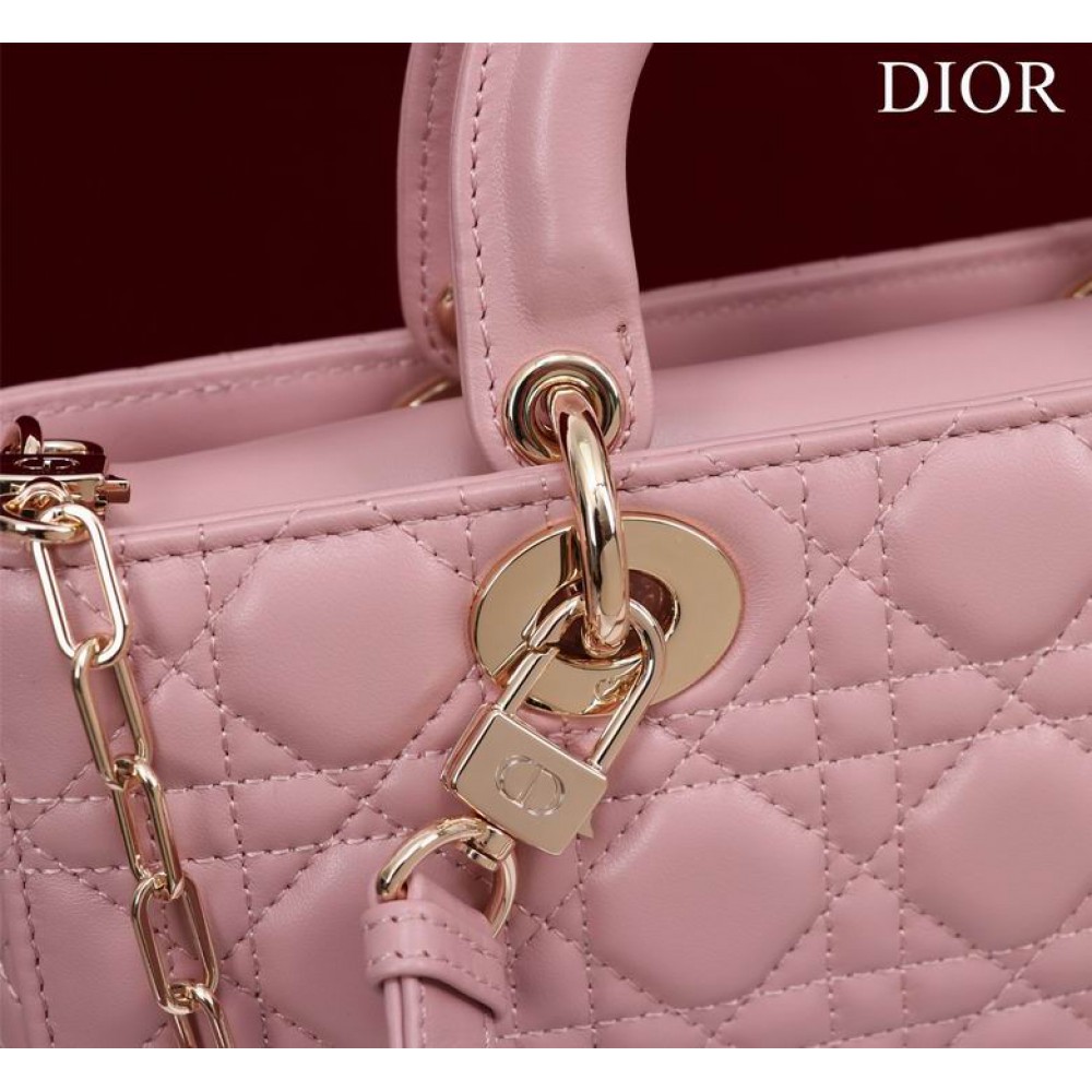 Dior Lady Medium D-Joy Bag Cannage Lambskin 26 x 13.5 x 5 cm Bags