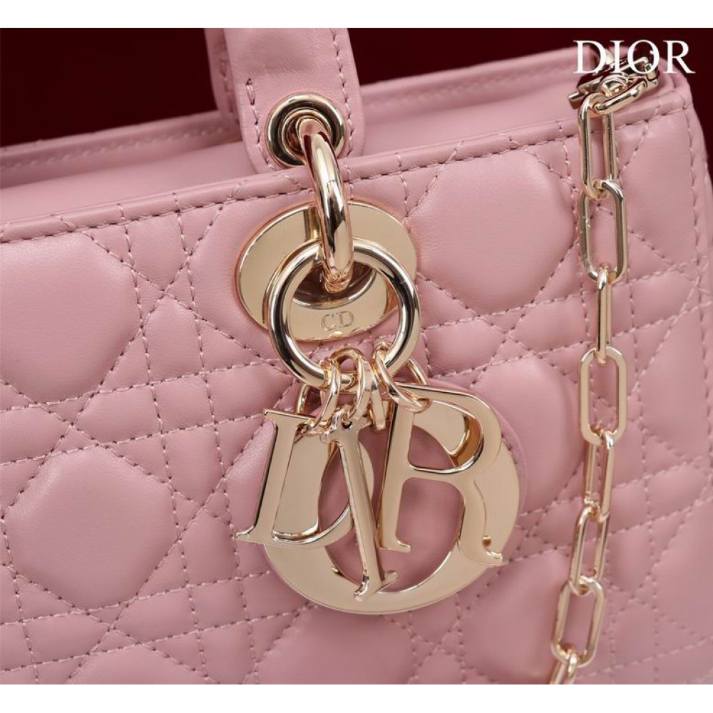 Dior Lady Medium D-Joy Bag Cannage Lambskin 26 x 13.5 x 5 cm Bags