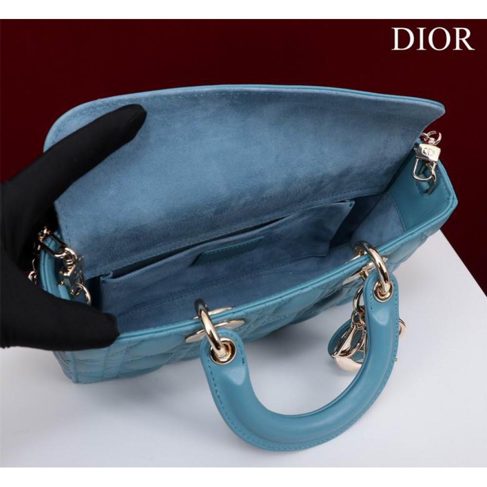 Dior Lady Medium D-Joy Bag Cannage Lambskin 26 x 13.5 x 5 cm Bags
