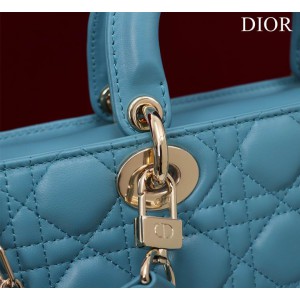 Dior Lady Medium D-Joy Bag Cannage Lambskin 26 x 13.5 x 5 cm Bags