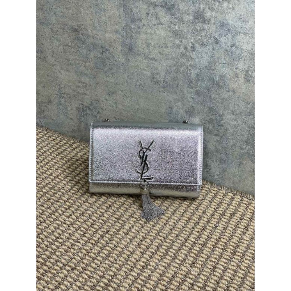 Ysl KATE TASSEL SMALL IN METALLIC LEATHER 20x12.5cm Bags