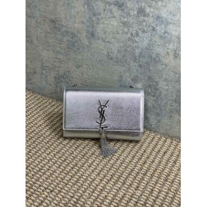 Ysl KATE TASSEL SMALL IN METALLIC LEATHER 20x12.5cm Bags