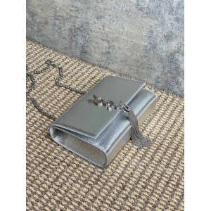 Ysl KATE TASSEL SMALL IN METALLIC LEATHER 20x12.5cm Bags