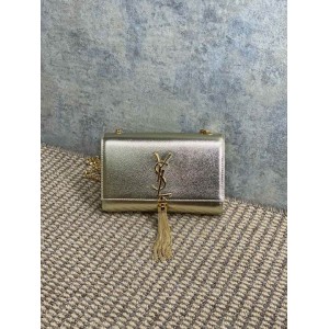 Ysl KATE TASSEL SMALL IN METALLIC LEATHER 20x12.5cm Bags