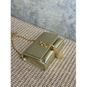 Ysl KATE TASSEL SMALL IN METALLIC LEATHER 20x12.5cm Bags