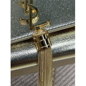 Ysl KATE TASSEL SMALL IN METALLIC LEATHER 20x12.5cm Bags