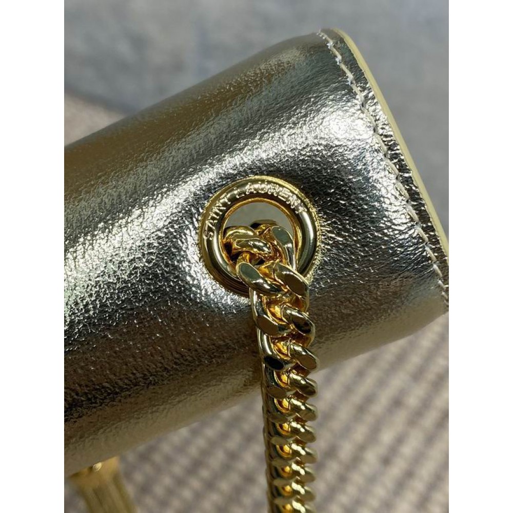 Ysl KATE TASSEL SMALL IN METALLIC LEATHER 20x12.5cm Bags