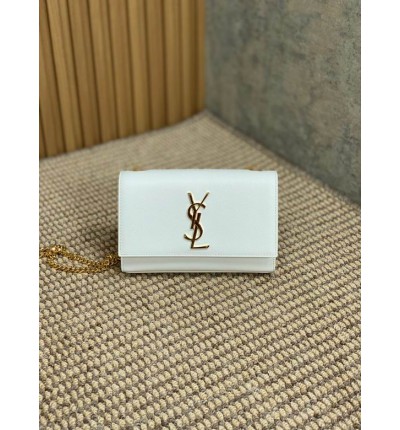 Ysl KATE SMALL IN GRAIN DE POUDRE EMBOSSED LEATHER 20x13cm
