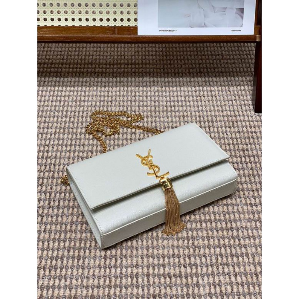 Ysl KATE MEDIUM IN GRAIN DE POUDRE EMBOSSED LEATHER 24x14.5cm Bags