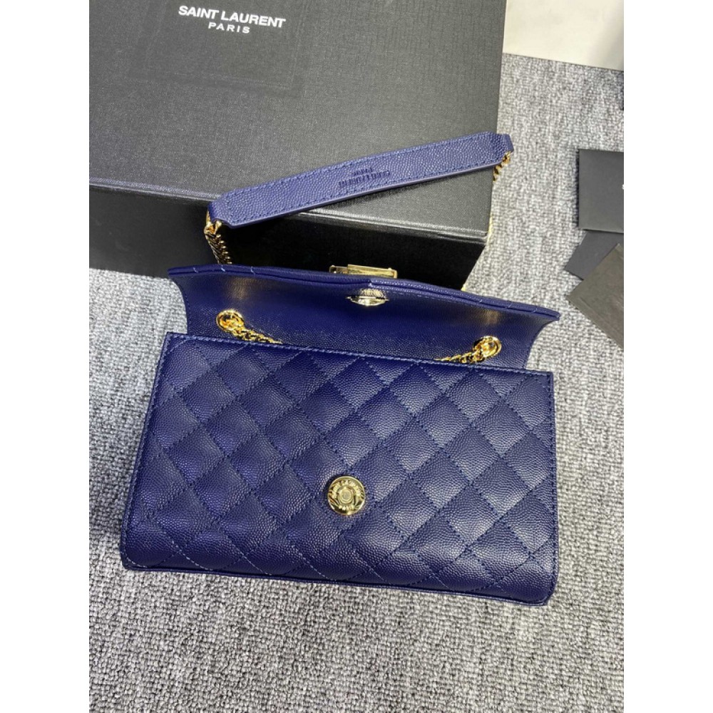 Ysl envelope in grained leather 21x13x6cm Bags