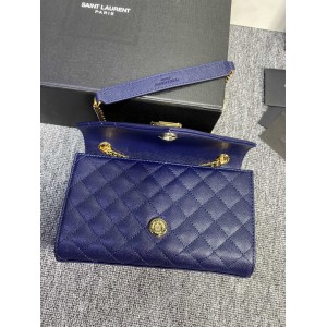 Ysl envelope in grained leather 21x13x6cm Bags