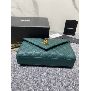 Ysl envelope in grained leather 21x13x6cm Bags