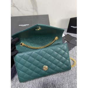 Ysl envelope in grained leather 21x13x6cm Bags