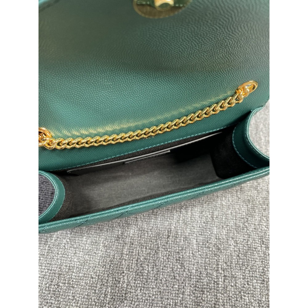 Ysl envelope in grained leather 21x13x6cm Bags