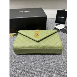Ysl envelope in grained leather 21x13x6cm Bags