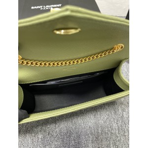 Ysl envelope in grained leather 21x13x6cm Bags