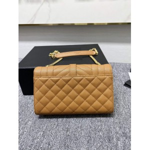 Ysl envelope in grained leather 21x13x6cm Bags