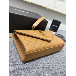 Ysl envelope in grained leather 21x13x6cm Bags