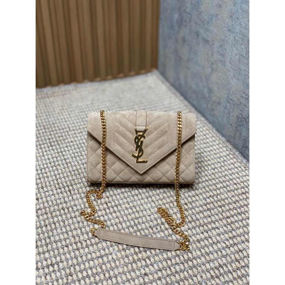 Ysl envelope in suede leather 21x13x6cm Bags