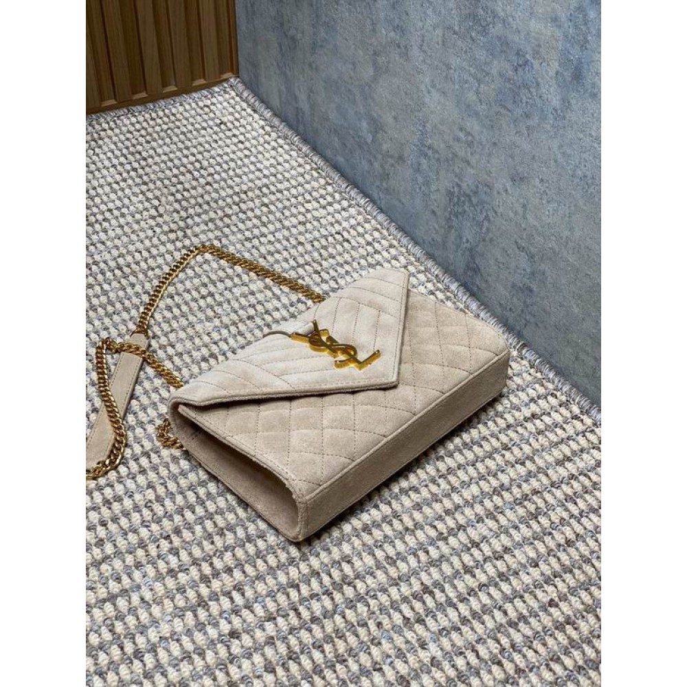 Ysl envelope in suede leather 21x13x6cm Bags