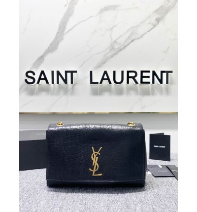Ysl kate medium size reversible suede leather 22x16x12cm