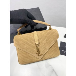 Ysl college in suede leather 24x17cm Bags