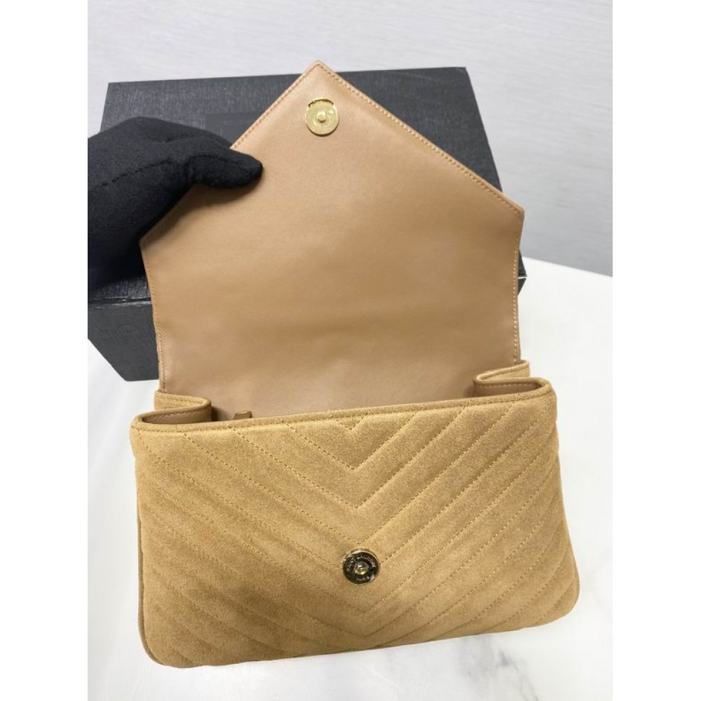 Ysl college in suede leather 24x17cm Bags