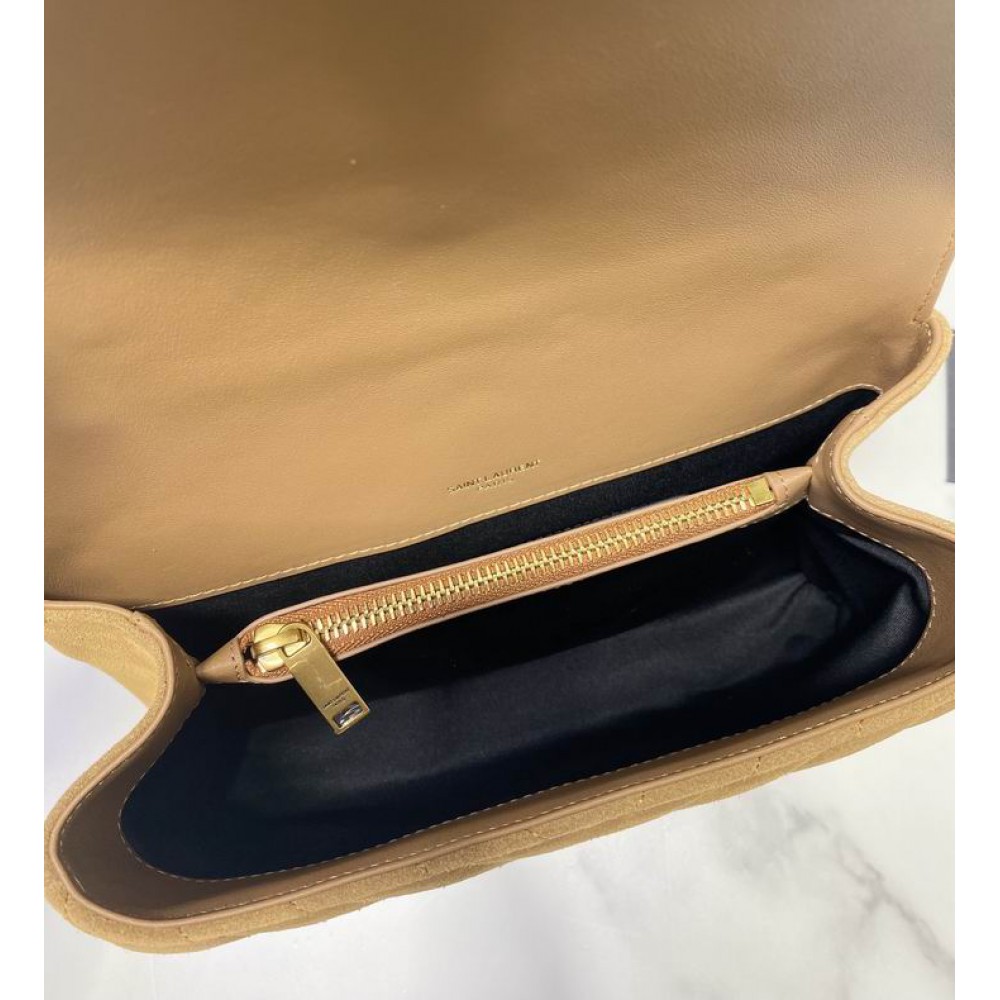 Ysl college in suede leather 24x17cm Bags