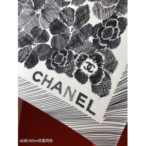 Chanel scarf 140x140 cm 70% silk 30% cashmere 