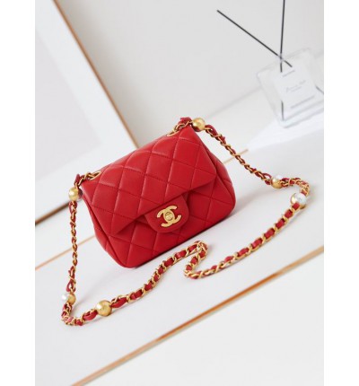 Chanel flap bag 13x18x7cm