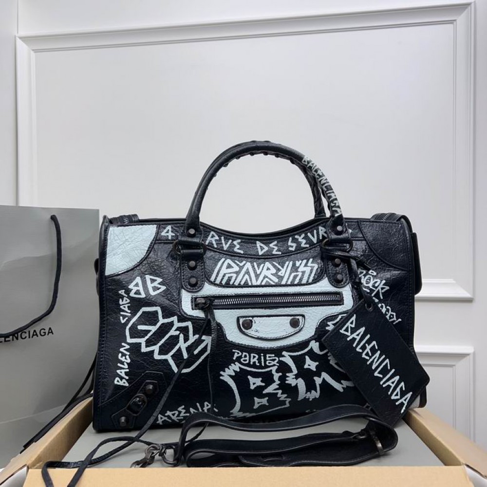 Balenciaga Graffiti Bag city 38x25x14cm Bags
